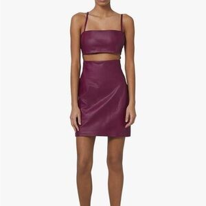 IRO Paris Tabata Leather Dress Size French 32/ US 0 XXS